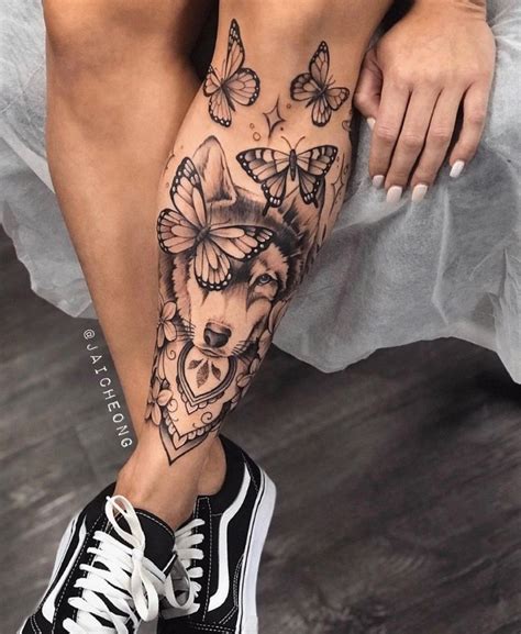 tatuajes de animales en la pierna|30 ideas de Tatuajes pierna 